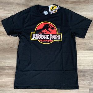 Jurassic Park Black Graphic Tee Shirt Medium M New JurassicPark Dinosaur Top Med